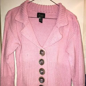 Pure Handknit Pink Sweater 🎀